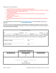 Form DFI/OCU/115E Membership Eligibility Expansion Application - Wisconsin, Page 2