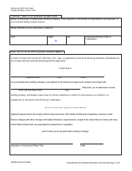Form DFI/BKG/748 Acquisition of Wi Bank or Wi Bhc Application - Wisconsin, Page 2