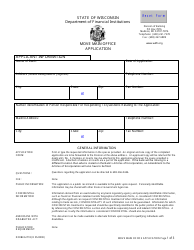 Form DFI/BKG/718 Move Main Office Application - Wisconsin