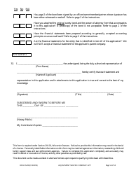 Form DFI/LFS/200 Adjustment Service Company License Application - Wisconsin, Page 18