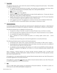Form DFI/LFS/200 Adjustment Service Company License Application - Wisconsin, Page 2