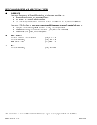 Form DFI/LFS/200 Adjustment Service Company License Application - Wisconsin, Page 4