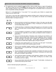 Form DFI/LFS/400 Collection Agency License Application - Wisconsin, Page 14