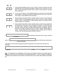 Form DFI/LFS/400 Collection Agency License Application - Wisconsin, Page 15