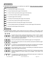 Form DFI/LFS/400 Collection Agency License Application - Wisconsin, Page 16