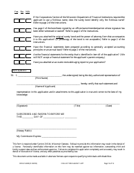 Form DFI/LFS/400 Collection Agency License Application - Wisconsin, Page 17
