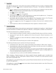 Form DFI/LFS/400 Collection Agency License Application - Wisconsin, Page 2