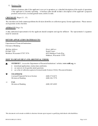 Form DFI/LFS/400 Collection Agency License Application - Wisconsin, Page 4