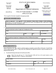Form DFI/LFS/400 Collection Agency License Application - Wisconsin, Page 5