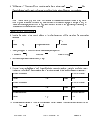 Form DFI/LFS/400 Collection Agency License Application - Wisconsin, Page 6