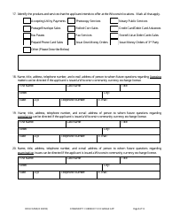 Form DFI/LFS/500 Community Currency Exchange License Application - Wisconsin, Page 9