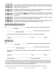 Form DFI/LFS/800 Payday Lender License Application - Wisconsin, Page 21
