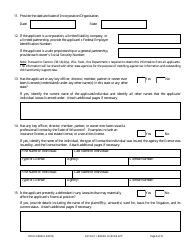 Form DFI/LFS/800 Payday Lender License Application - Wisconsin, Page 9
