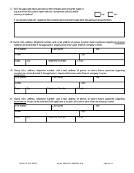 Form DFI/LFS/110I Sales Finance Company License Application - Wisconsin, Page 9