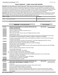 Form DCF-F-CFS2356 Policy Checklist - Family Child Care Centers - Wisconsin