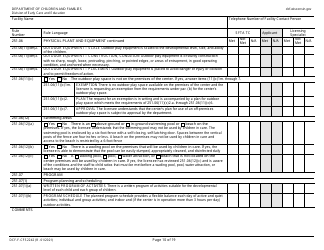 Form DCF-F-CFS2242 Initial Licensing Checklist &quot; Group Child Care Centers - Wisconsin, Page 10