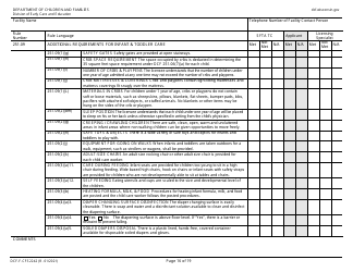 Form DCF-F-CFS2242 Initial Licensing Checklist &quot; Group Child Care Centers - Wisconsin, Page 16