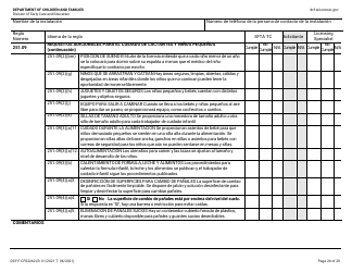 Formulario DCF-F-CFS2242-S Lista De Verificacion De La Licencia Inicial: Centros Grupales De Cuidado Infantil - Wisconsin (Spanish), Page 24