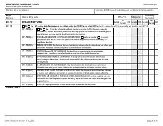 Formulario DCF-F-CFS2242-S Lista De Verificacion De La Licencia Inicial: Centros Grupales De Cuidado Infantil - Wisconsin (Spanish), Page 26