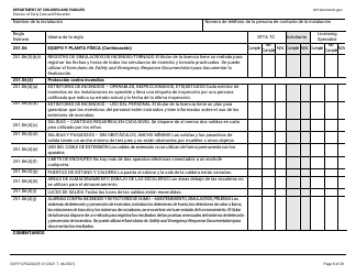 Formulario DCF-F-CFS2242-S Lista De Verificacion De La Licencia Inicial: Centros Grupales De Cuidado Infantil - Wisconsin (Spanish), Page 8