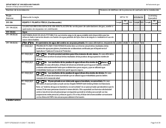 Formulario DCF-F-CFS2242-S Lista De Verificacion De La Licencia Inicial: Centros Grupales De Cuidado Infantil - Wisconsin (Spanish), Page 9