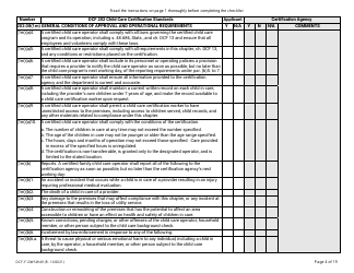 Form DCF-F-DWSW49 Standards and Checklist - Family/In-home Child Care Certification - Wisconsin, Page 4