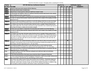 Form DCF-F-DWSW49 Standards and Checklist - Family/In-home Child Care Certification - Wisconsin, Page 6