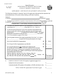 Form DFI/CORP/21 Foreign Business Corporation Certificate of Authority Application - Wisconsin, Page 5