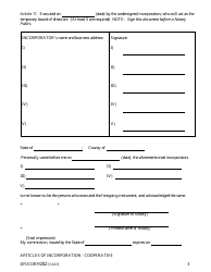 Form DFI/CORP/202 Articles of Incorporation - Cooperative - Wisconsin, Page 3