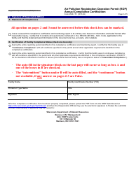 Form 4530-178 Air Pollution Registration Operation Permit (Rop) Annual Compliance Certification - Wisconsin, Page 5