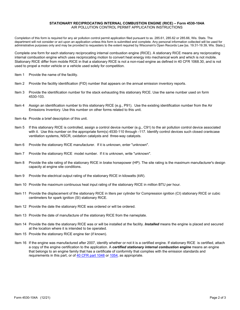 Form 4530 104a Fill Out Sign Online And Download Fillable Pdf Wisconsin Templateroller 2576