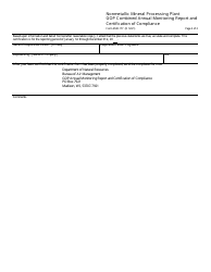 Form 4530-177 Nonmetallic Mineral Processing Plant Gop Combined Annual Monitoring Report and Certification of Compliance - Wisconsin, Page 2
