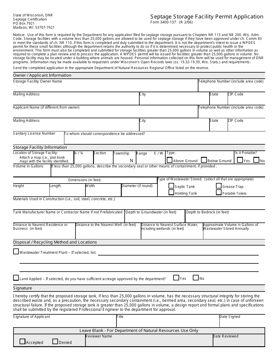 Form 3400-137 - Fill Out, Sign Online and Download Printable PDF ...
