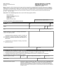 Document preview: Form 3400-174 Septage Operator in Training Registration Application - Wisconsin