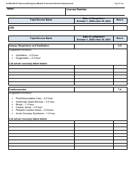 Form F-01954 Wisconsin EMS Training Record Nccp Aemt Refresher Requirements - Wisconsin, Page 2
