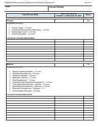 Form F-01954 Wisconsin EMS Training Record Nccp Aemt Refresher Requirements - Wisconsin, Page 3