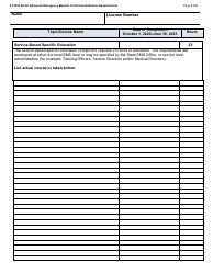 Form F-01954 Wisconsin EMS Training Record Nccp Aemt Refresher Requirements - Wisconsin, Page 5