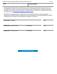 Form F-01954 Wisconsin EMS Training Record Nccp Aemt Refresher Requirements - Wisconsin, Page 6