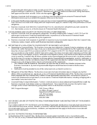 Form F-00759 Business Associate Agreement - With Contract - Wisconsin, Page 2