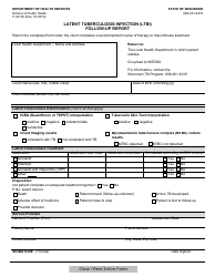 Document preview: Form F-44125 Latent Tuberculosis Infection (Ltbi) Follow-Up Report - Wisconsin