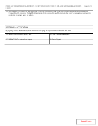 Form F-00787 Prior Authorization Requirements Exemption Request for Computed Tomography (Ct), Magnetic Resonance (Mr), and Magnetic Resonance Elastography (Mre) Imaging Services - Wisconsin, Page 3