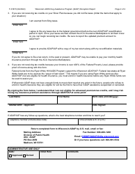 Form F-01670 Wisconsin AIDS Drug Assistance Program (Adap) Exception Report - Wisconsin, Page 2