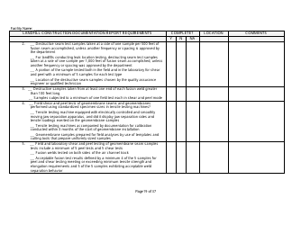 Landfill Construction Documentation Completeness Checklist - Wisconsin, Page 19