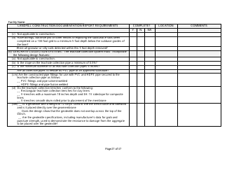 Landfill Construction Documentation Completeness Checklist - Wisconsin, Page 27