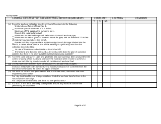 Landfill Construction Documentation Completeness Checklist - Wisconsin, Page 28