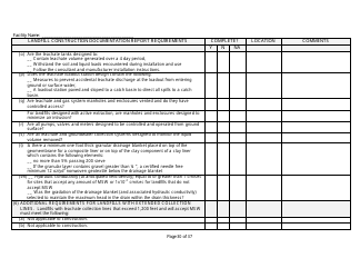 Landfill Construction Documentation Completeness Checklist - Wisconsin, Page 30