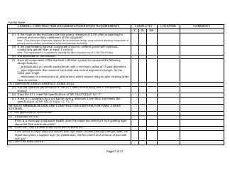 Landfill Construction Documentation Completeness Checklist - Wisconsin, Page 31