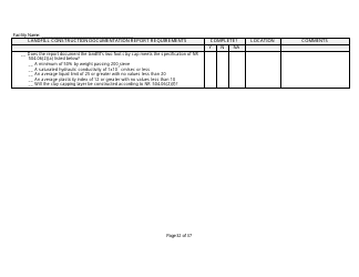 Landfill Construction Documentation Completeness Checklist - Wisconsin, Page 32