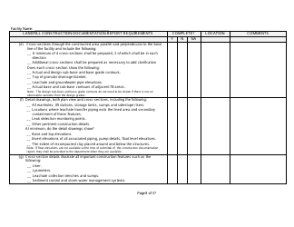 Landfill Construction Documentation Completeness Checklist - Wisconsin, Page 8