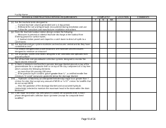 Design and Construction Criteria Completeness Checklist - Wisconsin, Page 10